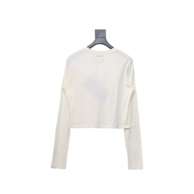 Prada 24ss Classic logo print long-sleeve T-shirt 1902 02