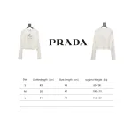  Prada 24ss Classic logo print long-sleeve T-shirt 1902