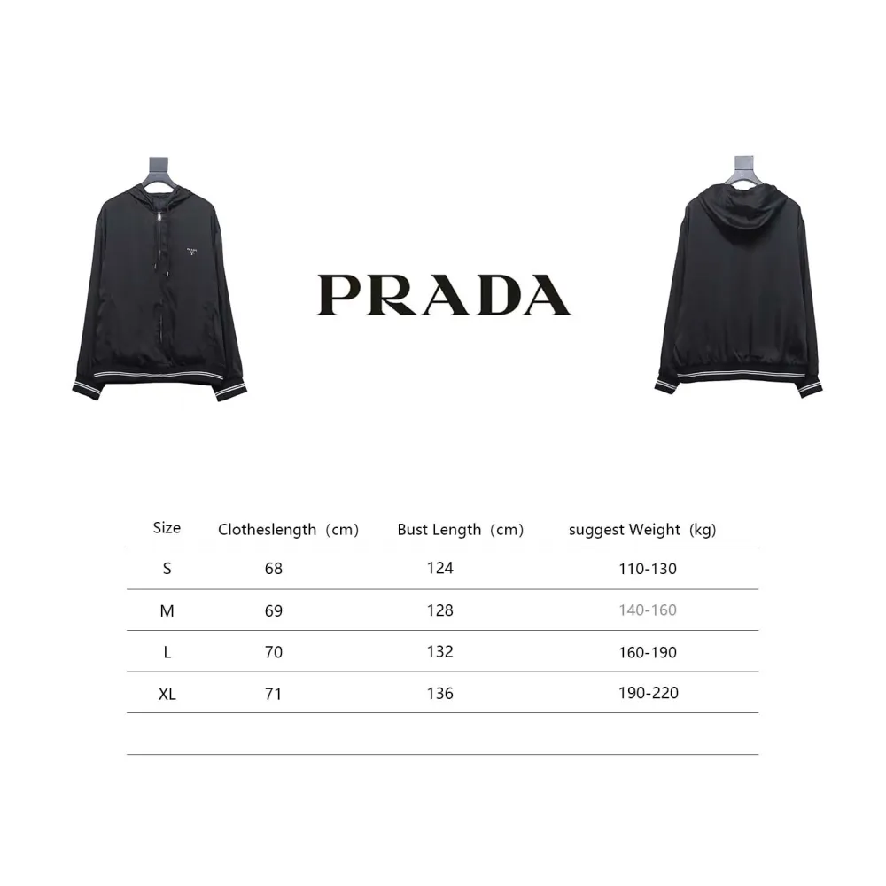 Prada 24SS hooded jacket with silk webbing hem 1901