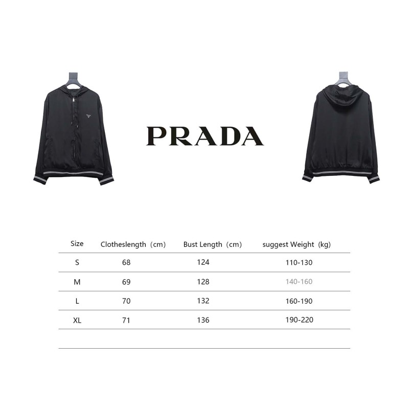  Prada 24SS hooded jacket with silk webbing hem 1901
