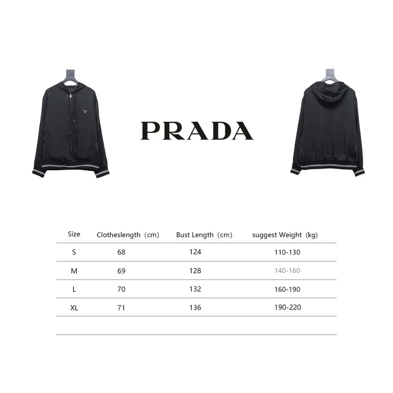 Prada 24SS hooded jacket with silk webbing hem 1901