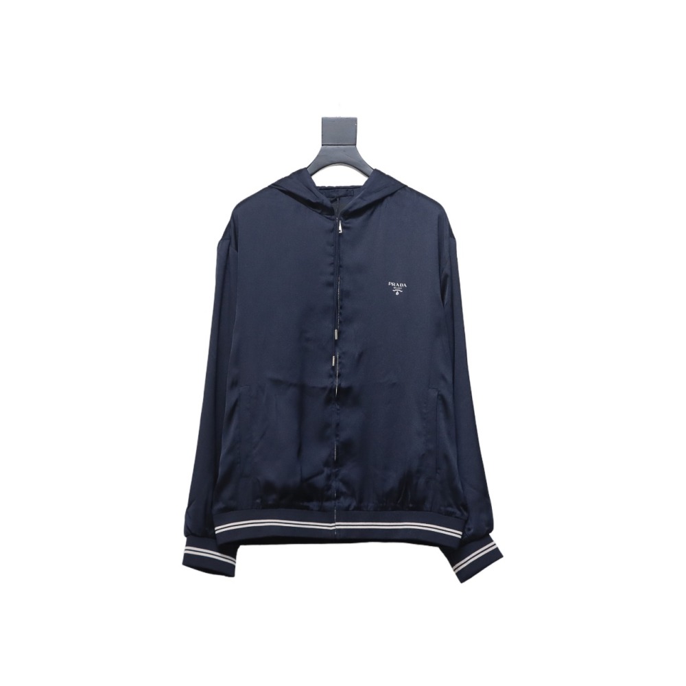  Prada 24SS hooded jacket with silk webbing hem 1902