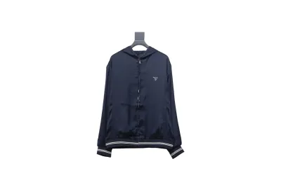 Prada 24SS hooded jacket with silk webbing hem 1902 01
