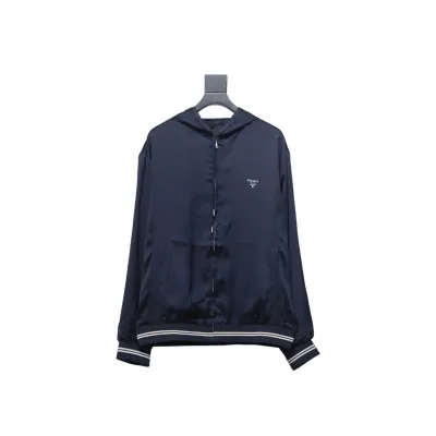 Prada 24SS hooded jacket with silk webbing hem 1902 01