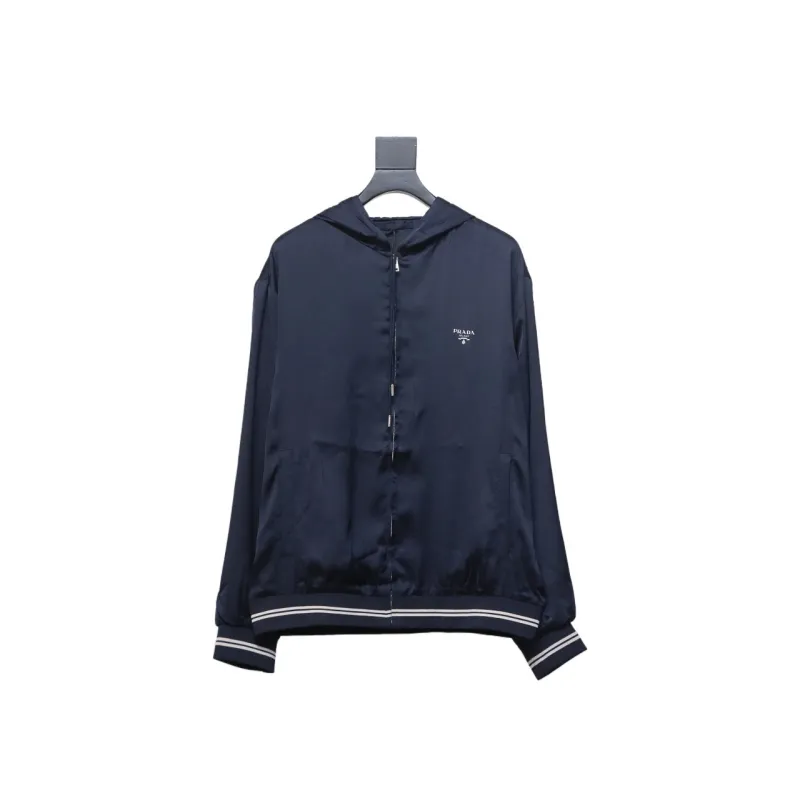  Prada 24SS hooded jacket with silk webbing hem 1902