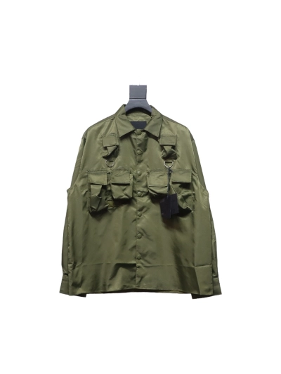 Prada 24SS nylon work jacket with multiple pockets 1901 01