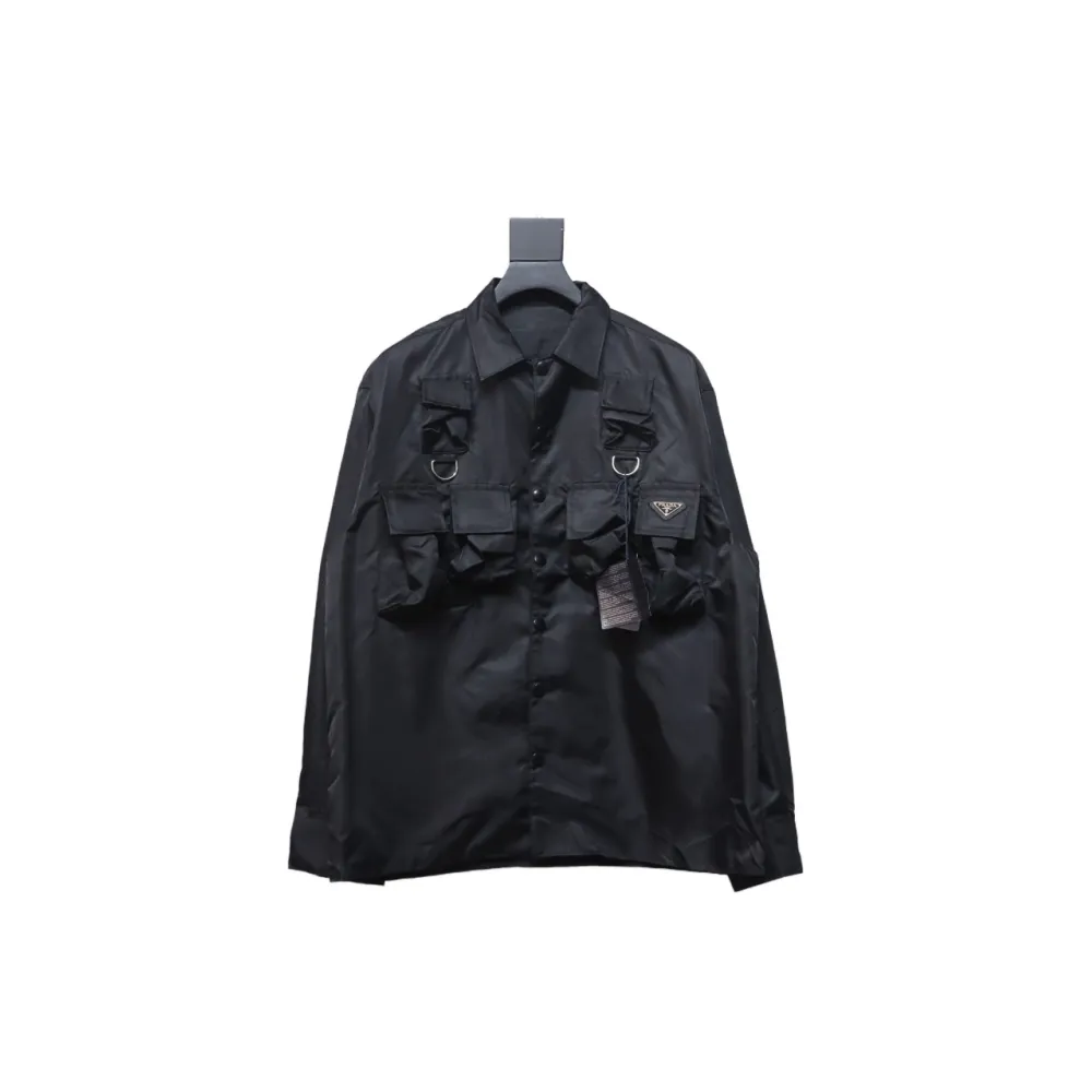 Prada 24SS nylon work jacket with multiple pockets 1902