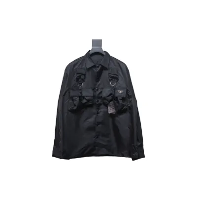 Prada 24SS nylon work jacket with multiple pockets 1902 01