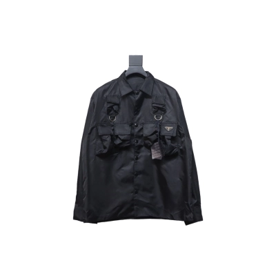 Prada 24SS nylon work jacket with multiple pockets 1902 01