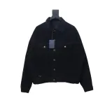 Prada corduroy jacket with triangle logo on hem