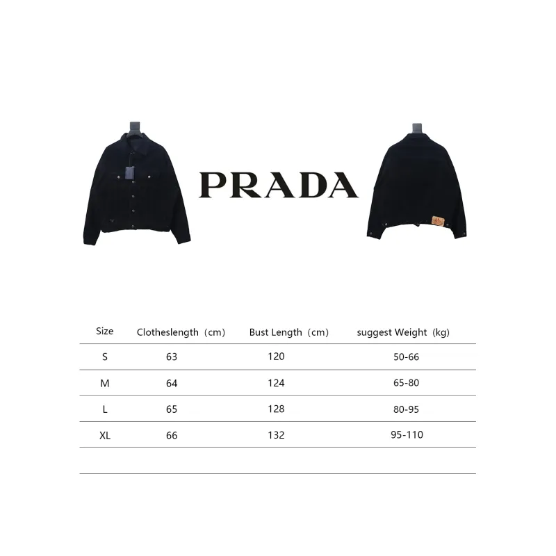 Prada corduroy jacket with triangle logo on hem