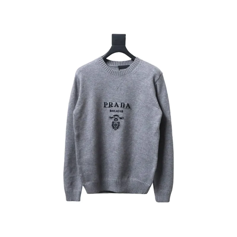 Prada floral logo sweater with large chest logo 1901
