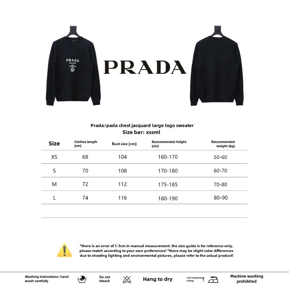  Prada floral logo sweater with large chest logo 1902
