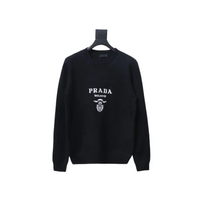Prada floral logo sweater with large chest logo 1902 01