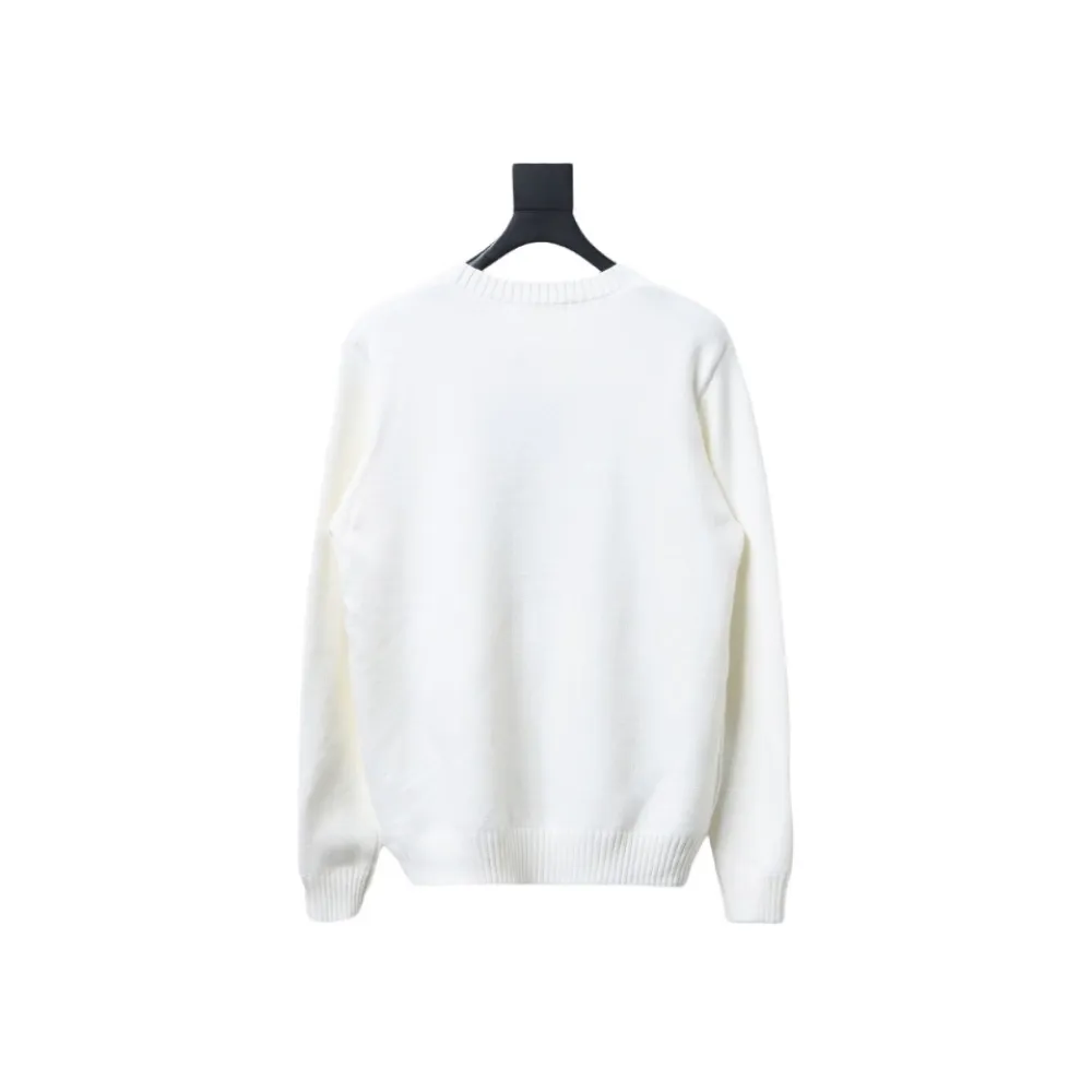 Prada floral logo sweater with large chest logo 1903