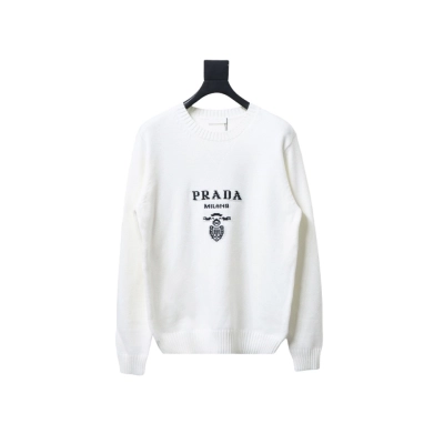 Prada floral logo sweater with large chest logo 1903 01
