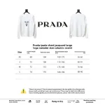 Prada floral logo sweater with large chest logo 1903