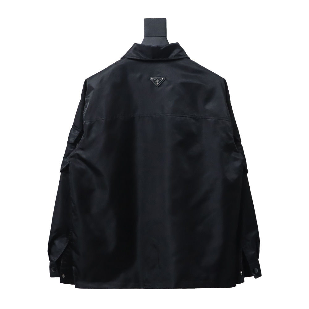  Prada multi-pocket shirt functional jacket