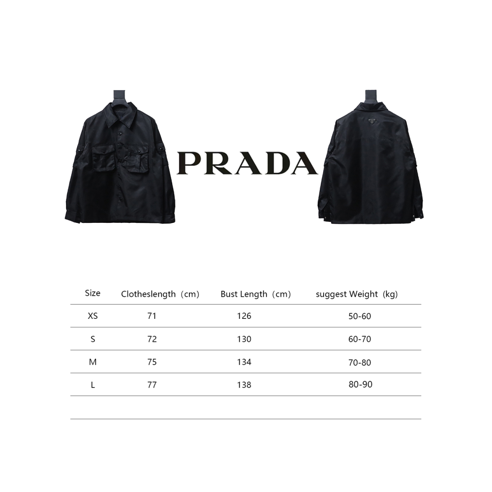  Prada multi-pocket shirt functional jacket