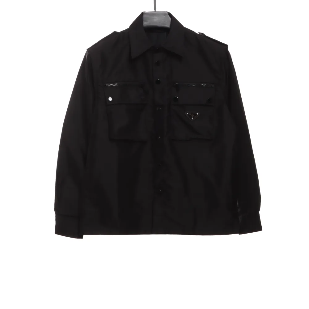 Prada nylon multi-pocket work jacket