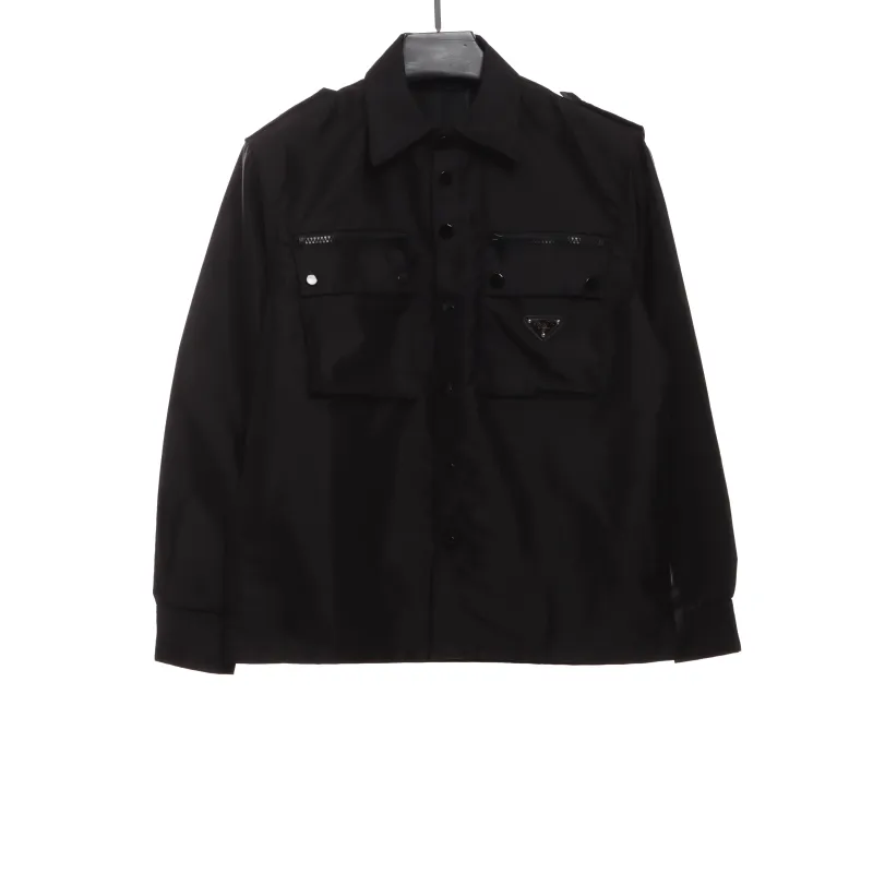 Prada nylon multi-pocket work jacket