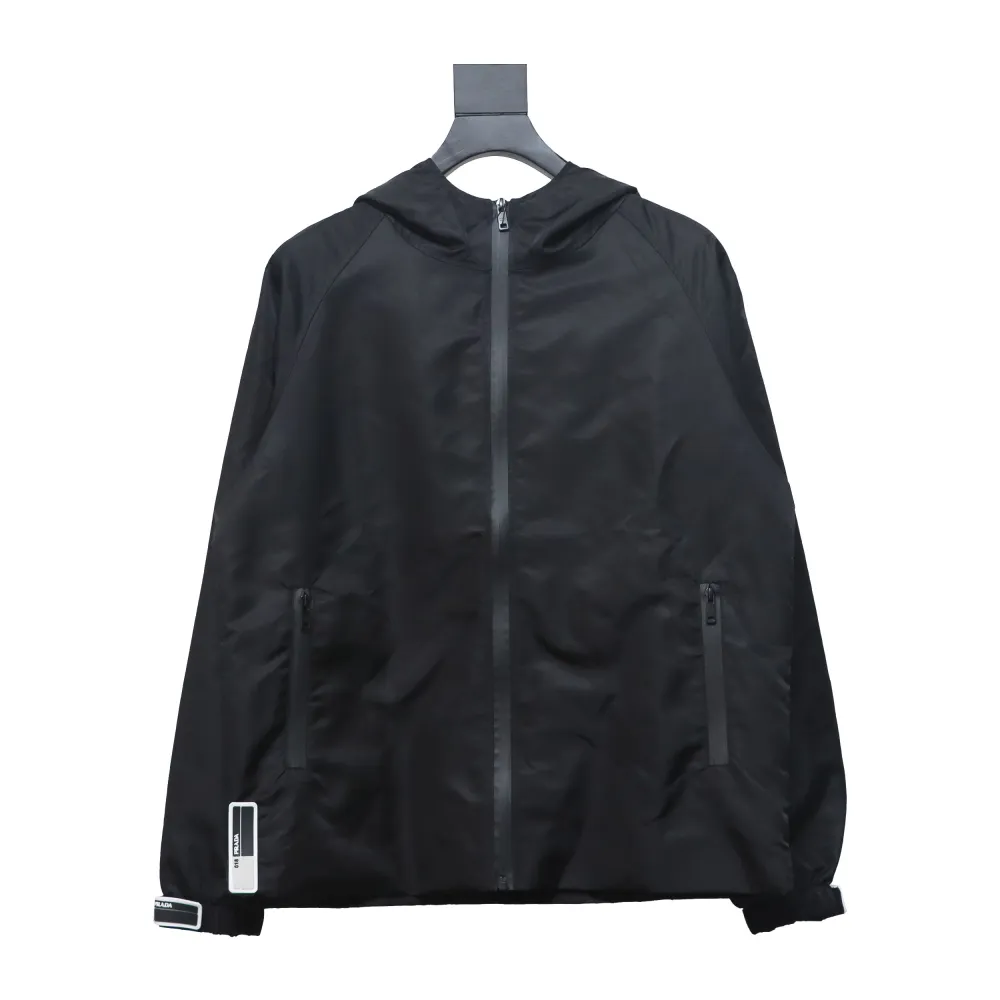  Prada nylon Velcro zipper jacket
