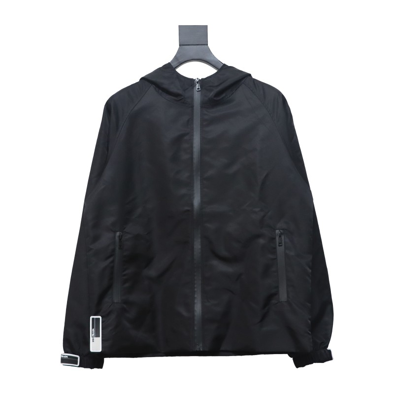  Prada nylon Velcro zipper jacket