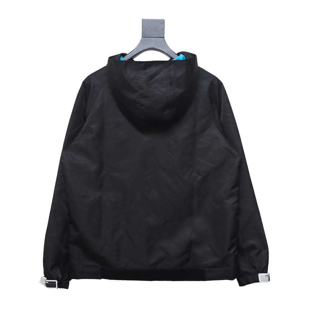  Prada nylon Velcro zipper jacket