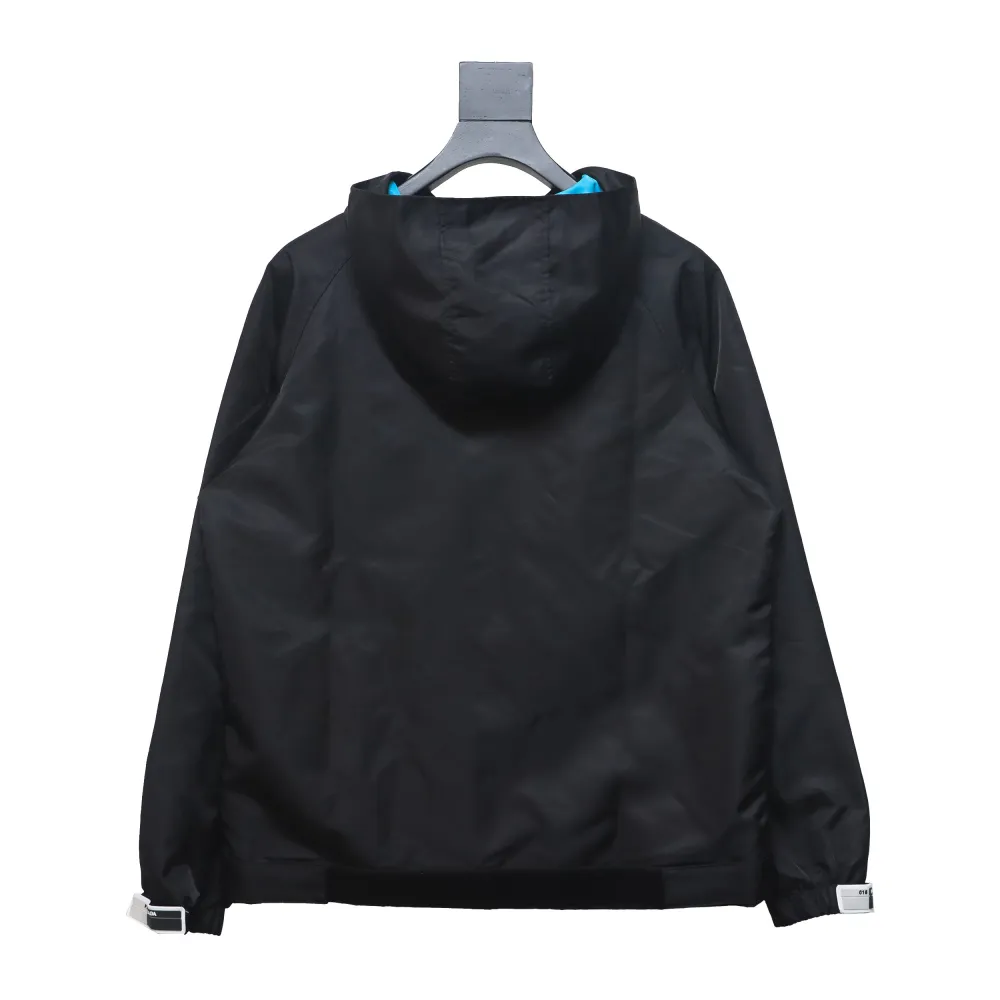  Prada nylon Velcro zipper jacket