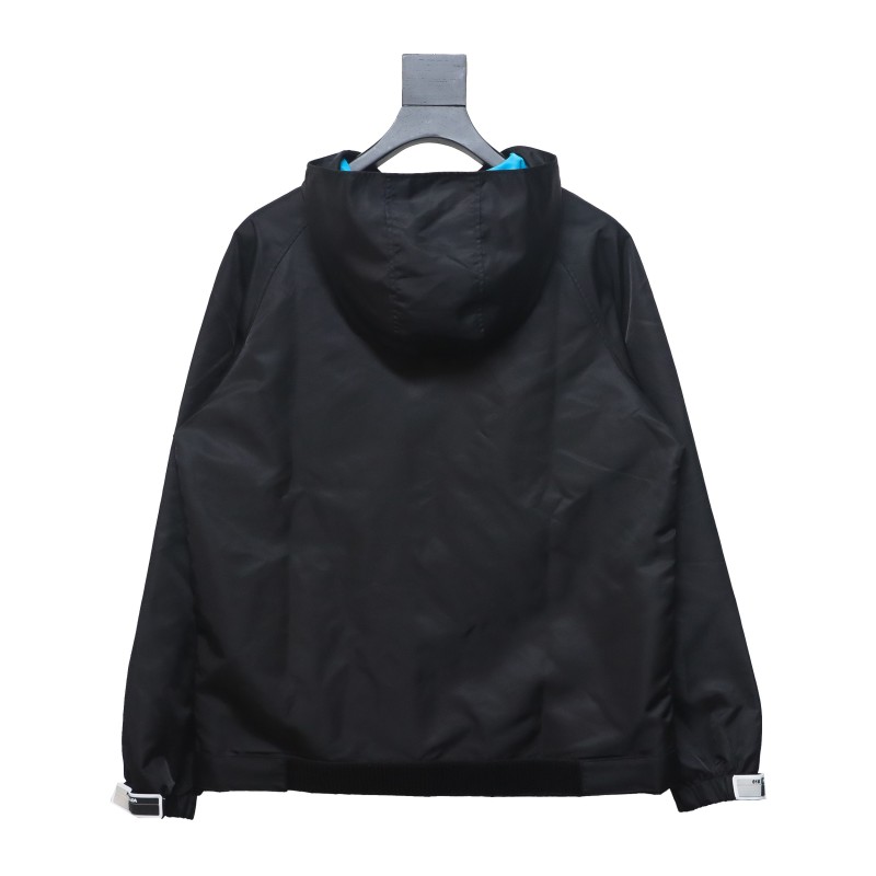 Prada nylon Velcro zipper jacket