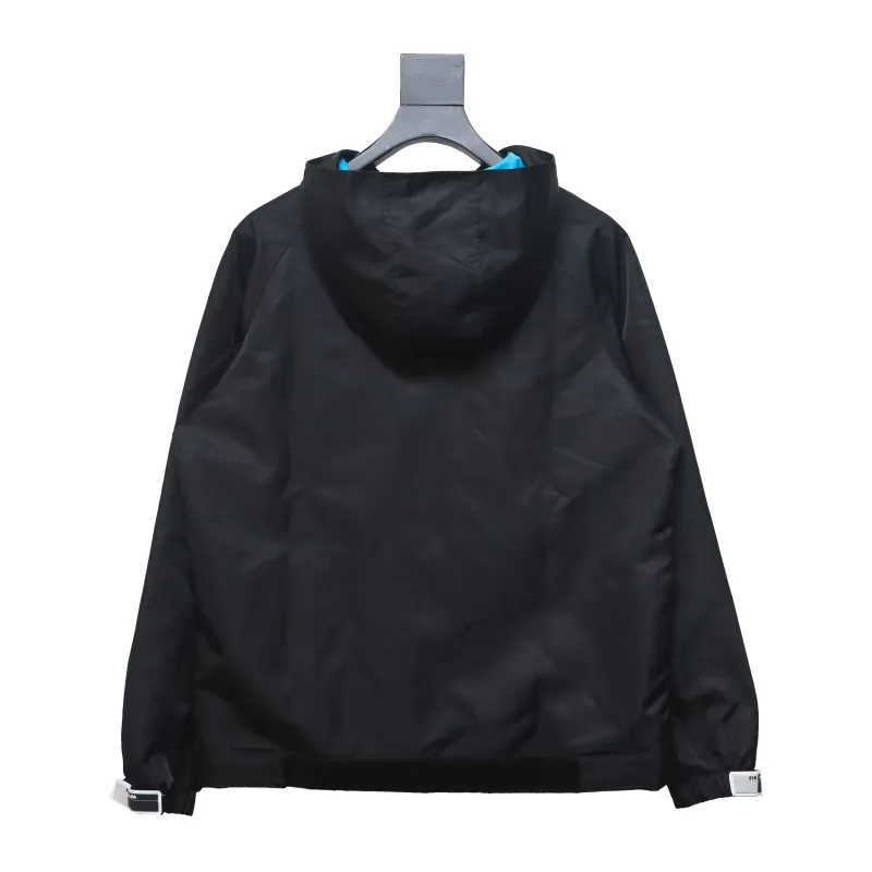  Prada nylon Velcro zipper jacket