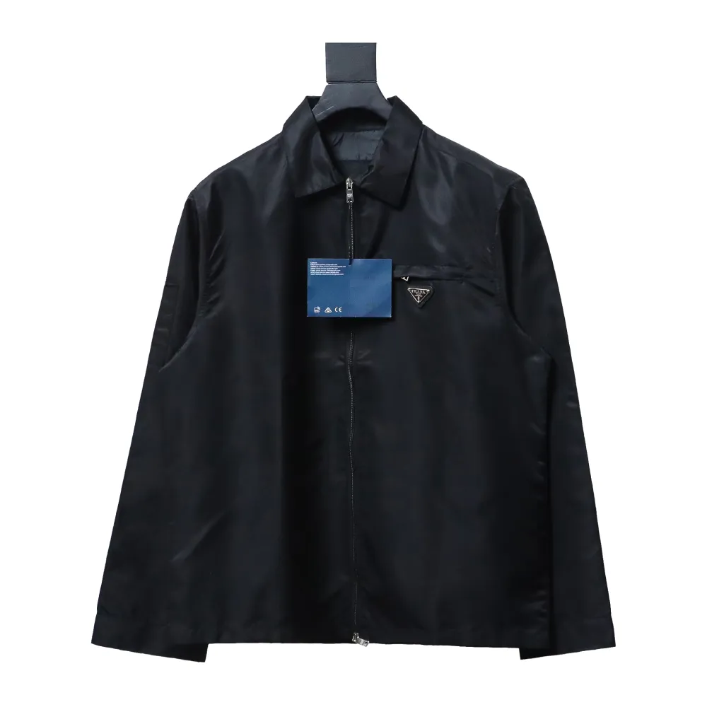 Prada recycled nylon gabardine shirt functional jacket