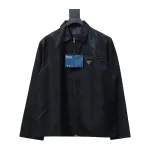 Prada recycled nylon gabardine shirt functional jacket