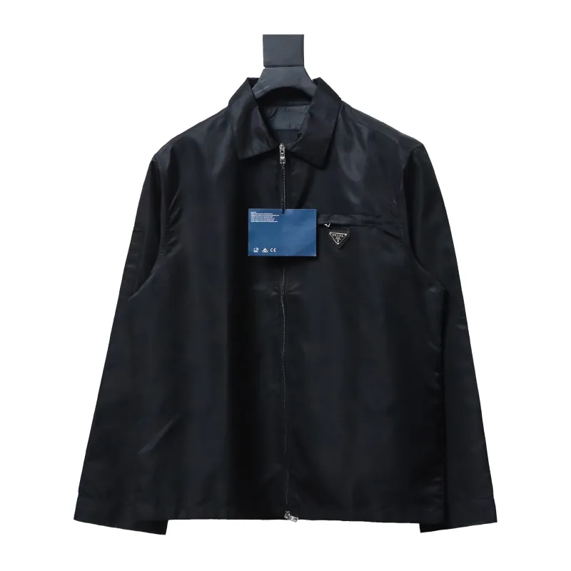 Prada recycled nylon gabardine shirt functional jacket