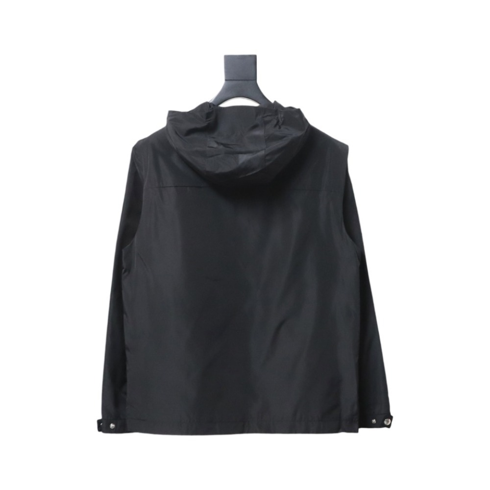  Prada side red trim detachable hooded jacket 1901