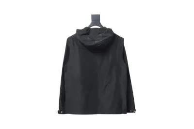Prada side red trim detachable hooded jacket 1901 02