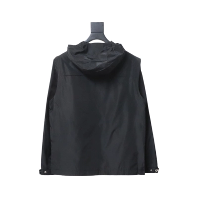 Prada side red trim detachable hooded jacket 1901 02