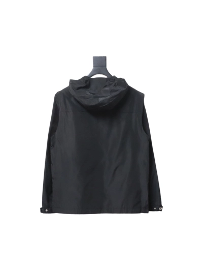 Prada side red trim detachable hooded jacket 1901 02