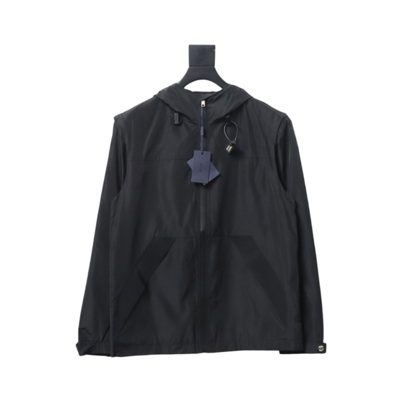  Prada side red trim detachable hooded jacket 1901