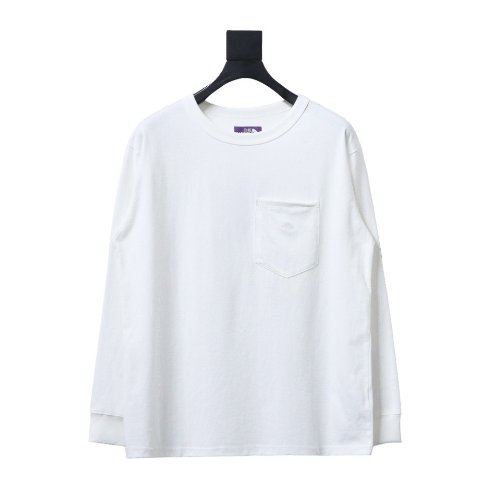 TheNorthFace 24FW North Face Purple Label Embroidered long-sleeve T-shirt 1901