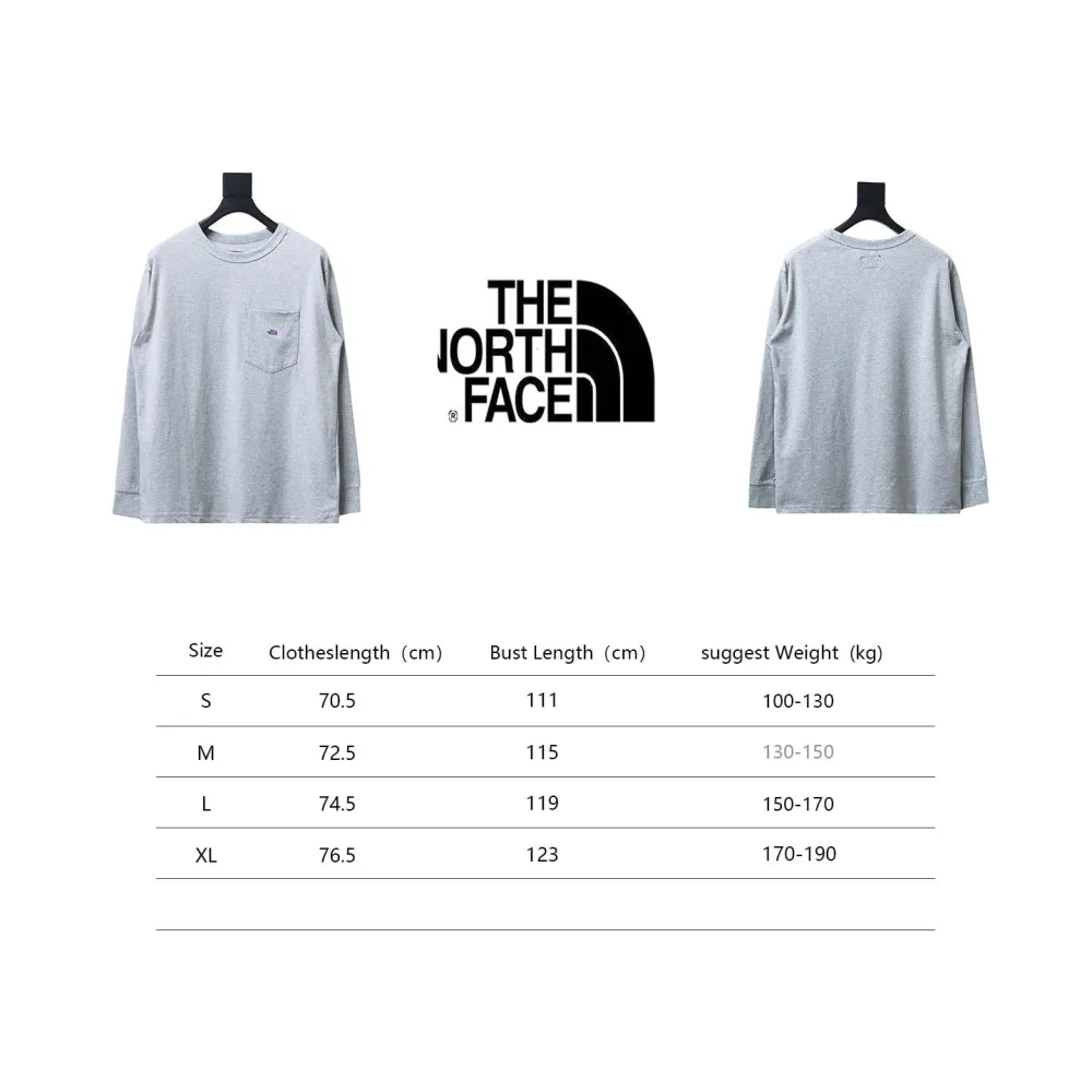 TheNorthFace 24FW North Face Purple Label Embroidered long-sleeve T-shirt 1903