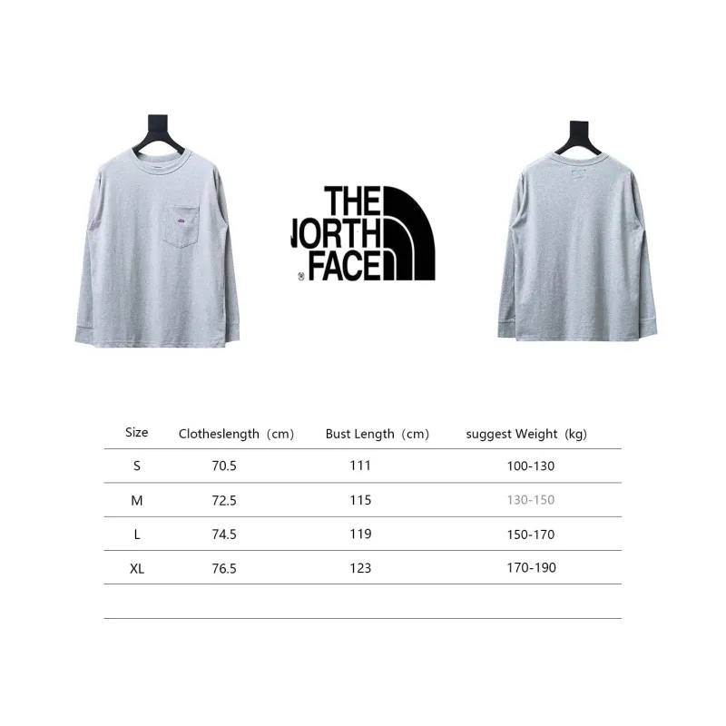 TheNorthFace 24FW North Face Purple Label Embroidered long-sleeve T-shirt 1903