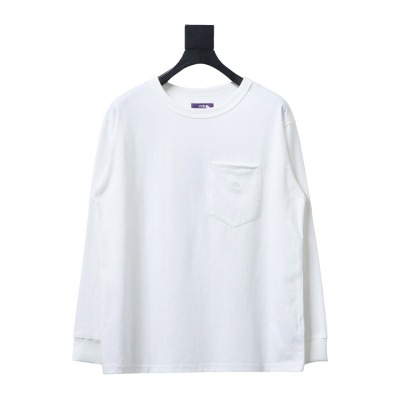 TheNorthFace 24FW North Face Purple Label Embroidered long-sleeve T-shirt 1904B 01