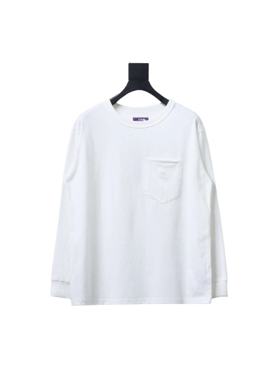 The North Face 24FW North Face Purple Label Embroidered long-sleeve T-shirt 1904B 01