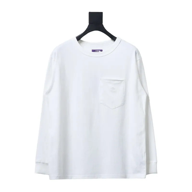 TheNorthFace 24FW North Face Purple Label Embroidered long-sleeve T-shirt 1904B