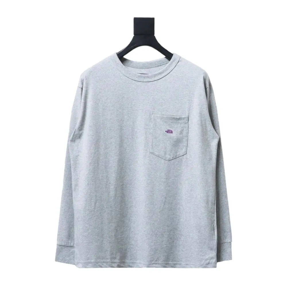 then0*hF**e 24fw n0*h F**e purple label embroidered long-sleeve t-shirt 1906