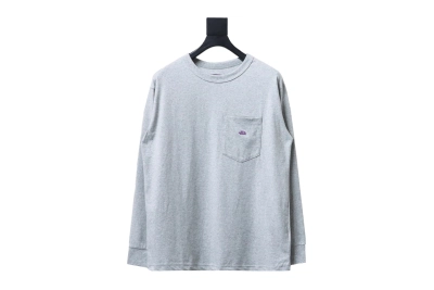 The North Face 24FW North Face Purple label embroidered long-sleeve T-shirt 1906 01