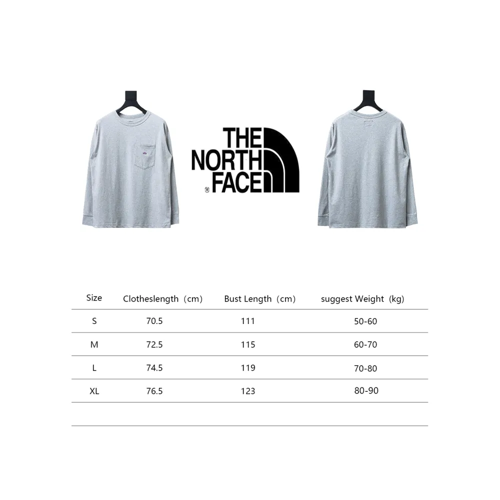TheNorthFace 24FW North Face Purple label embroidered long-sleeve T-shirt 1906