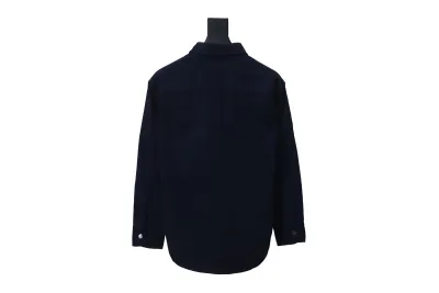 Amiri chest pocket heart solid color Long-Sleeve Shirt 1901 02