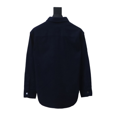 Amiri chest pocket heart solid color Long-Sleeve Shirt 1901 02